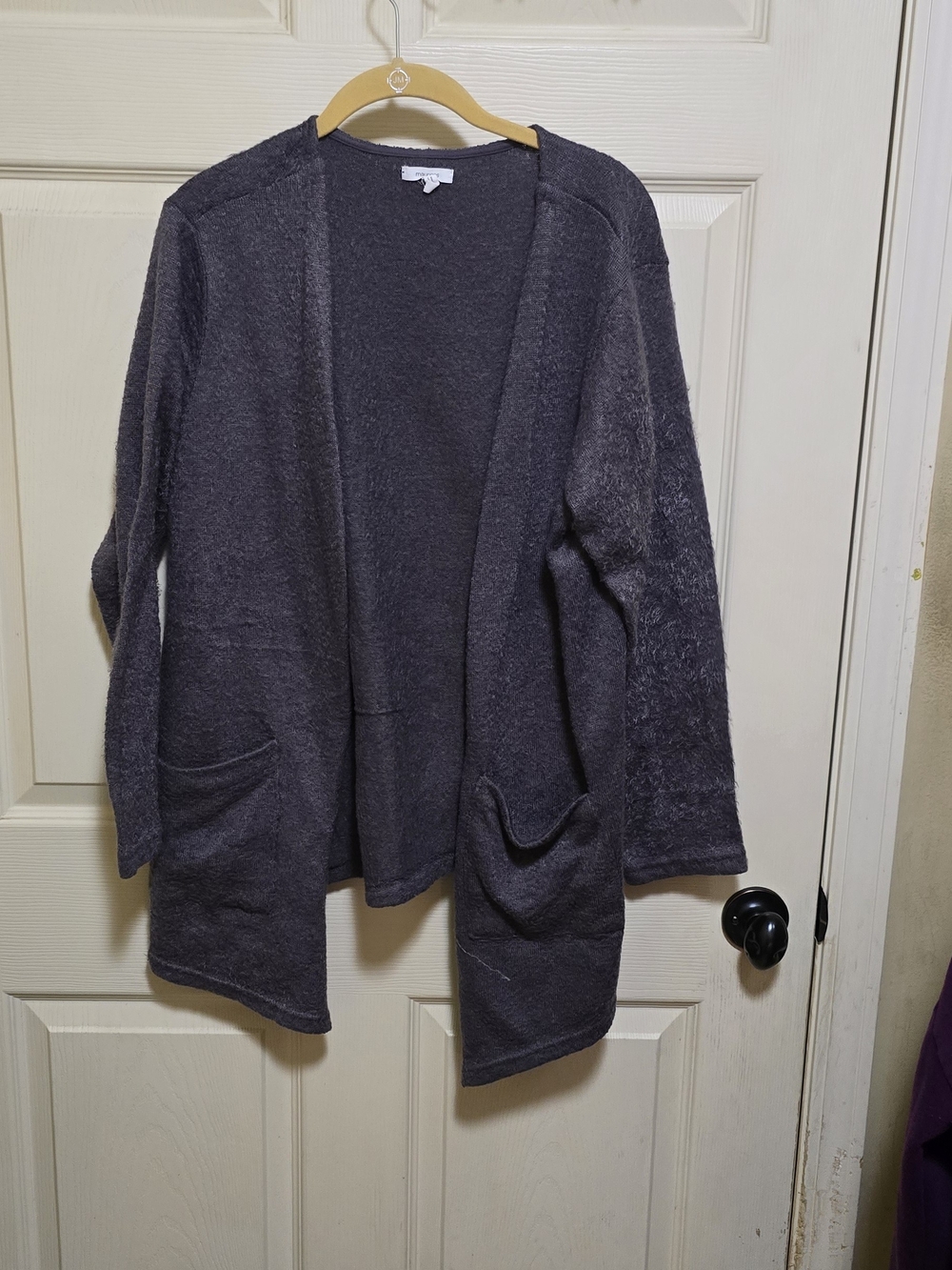 Maurices Open-Front Charcoal Knit Cardigan Size Xxl